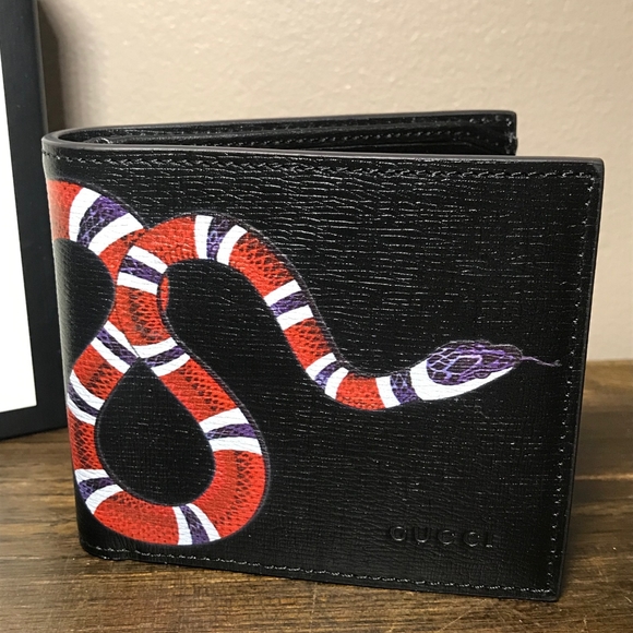 gucci coral snake wallet